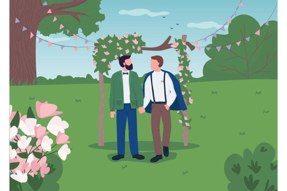 Celebrating Love: A Modern Vector Illustration for Designers