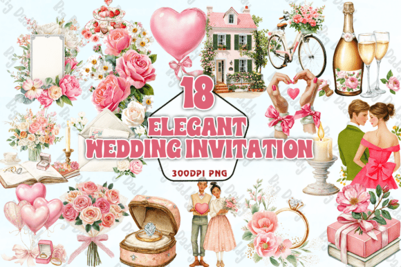 Elegant Wedding Invitation PNG: Your Versatile Design Asset
