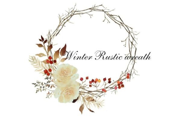 Embrace Rustic Charm with a Watercolor Winter Wreath