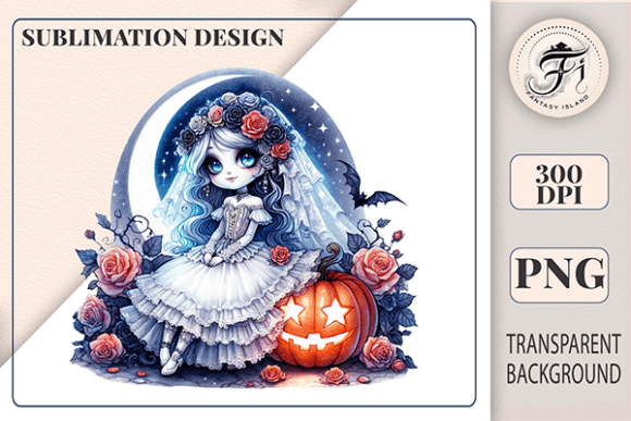 Enchanting Gothic Bride Clipart: A Dark Romance Design Asset