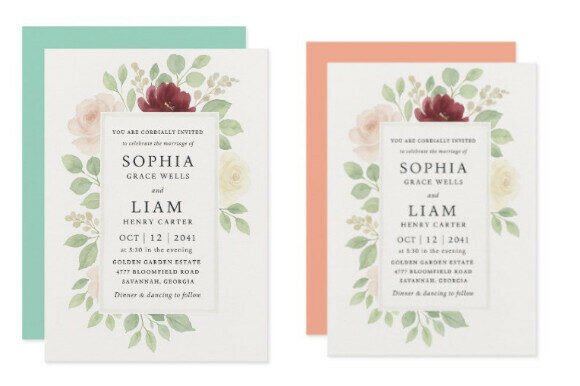 The Art of Floral Elegance in Wedding Stationery
