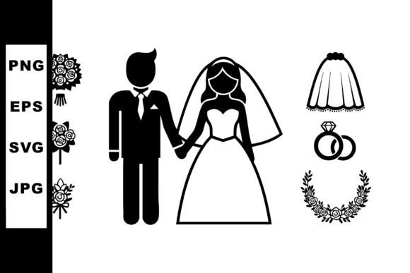 Wedding Couple Holding Hands with Rings: A Timeless Design Asset