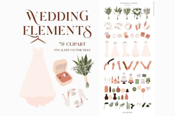 Wedding Icons Clipart: Design Elements for Every Occasion